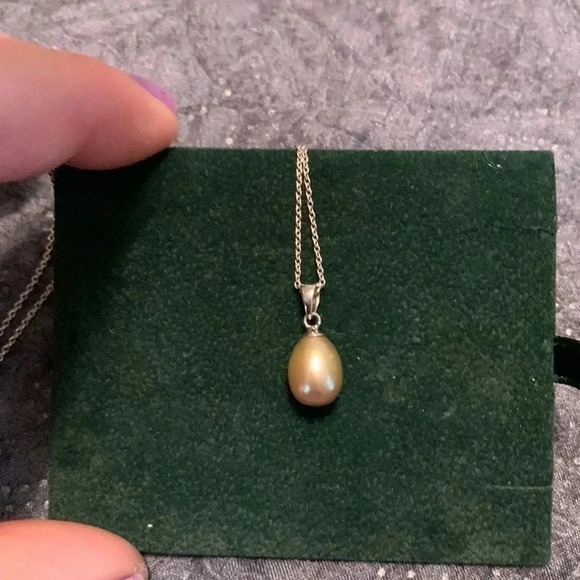 Freshwater  Pearl Pendant & Ring Set 925 SS - Picture 11 of 14